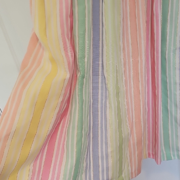 Bonnie Jean Gird Pastel Striped Dress with Bow Size 16 - Picture 6 of 8